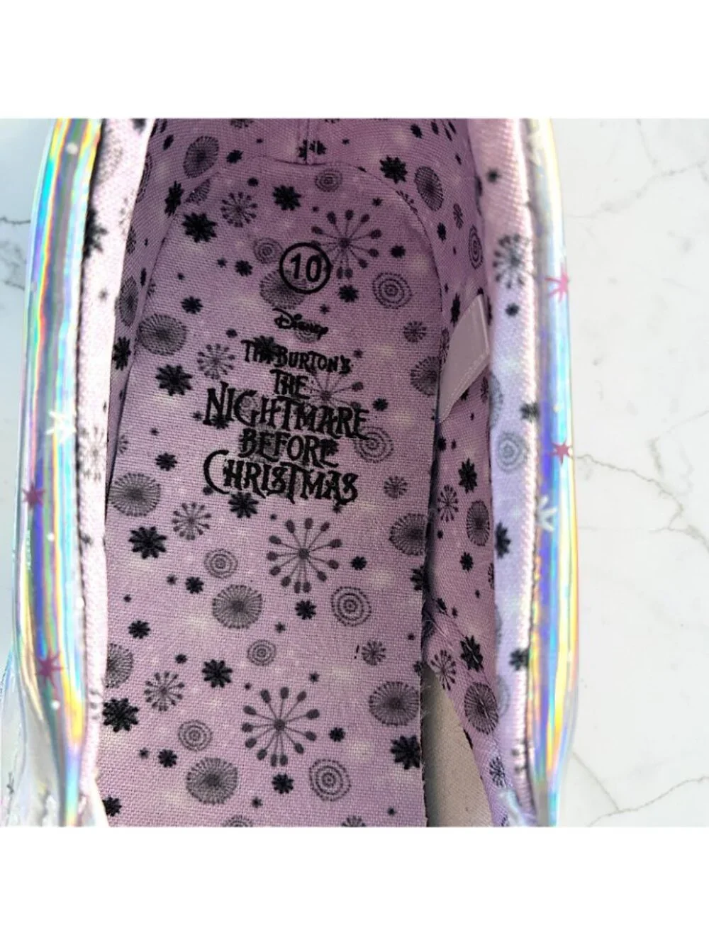 Disney Women's Size 10 Sneakers Nightmare Before Christmas Low Top Slip-On NEW